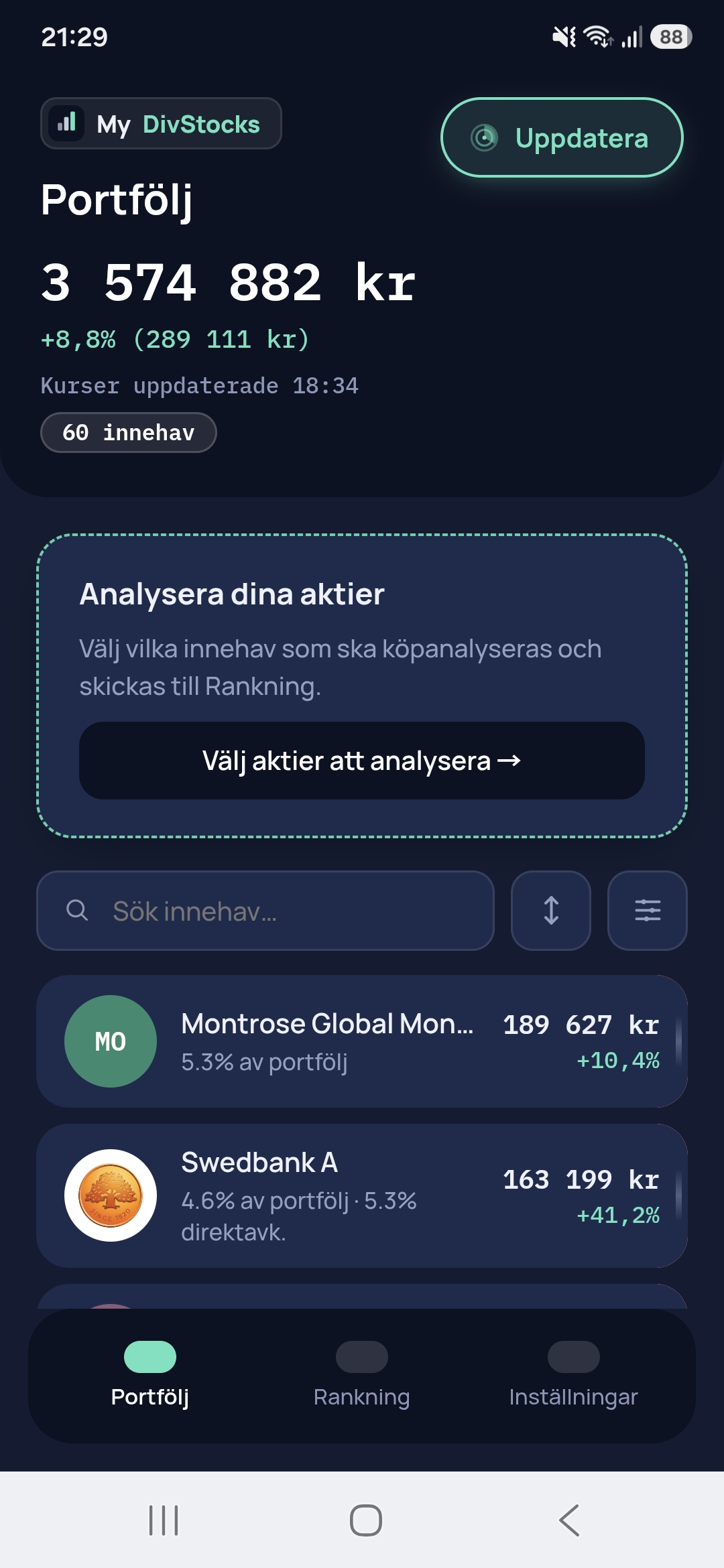 MyDivStocks